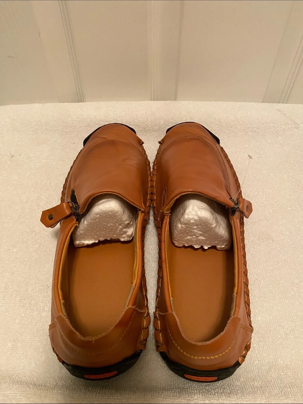 Mens Slip-On Tan Casual Loafers …size 11 1/2